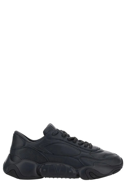 Valentino Elevated Elegance Low-Top Leather Sneakers - EU40/US7