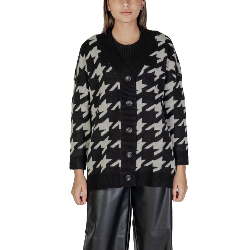 Vero Moda Black And White Acrylic Cardigan - IT44|L