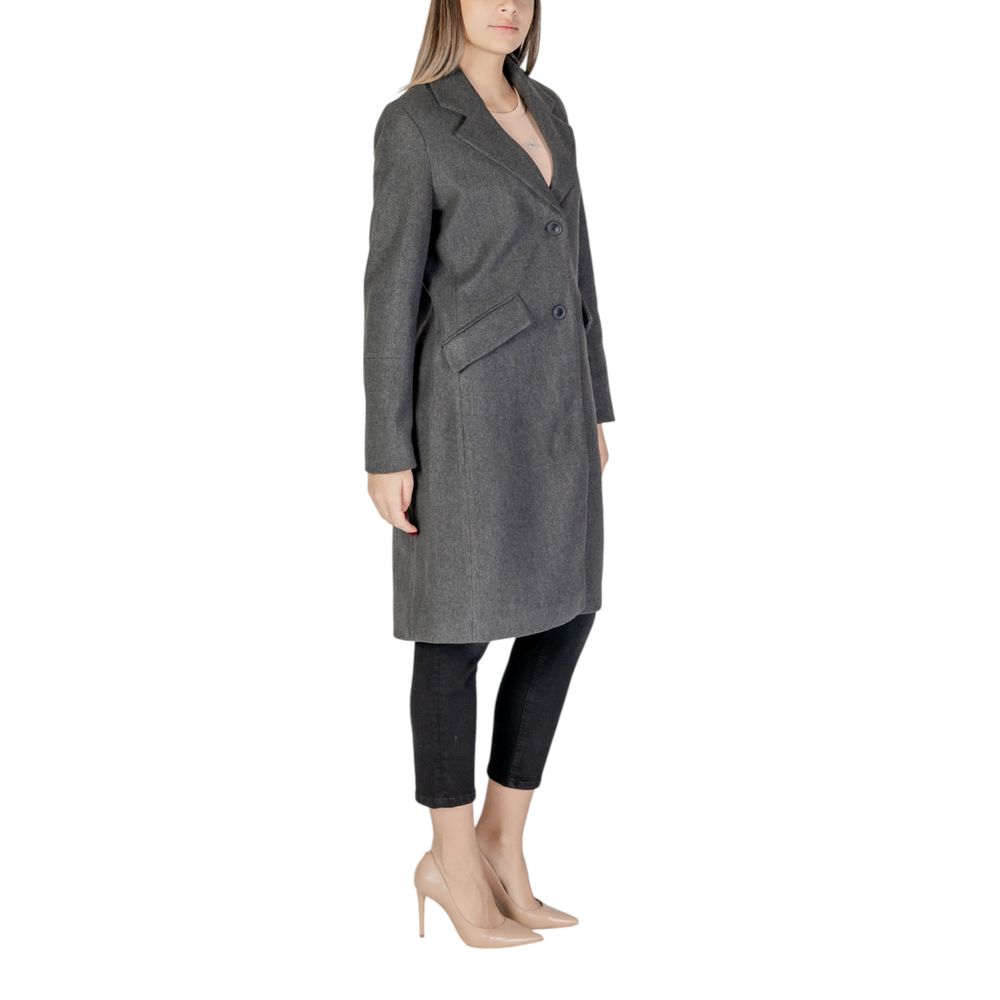 Vero Moda Gray Polyester Jackets & Coat - IT42|M