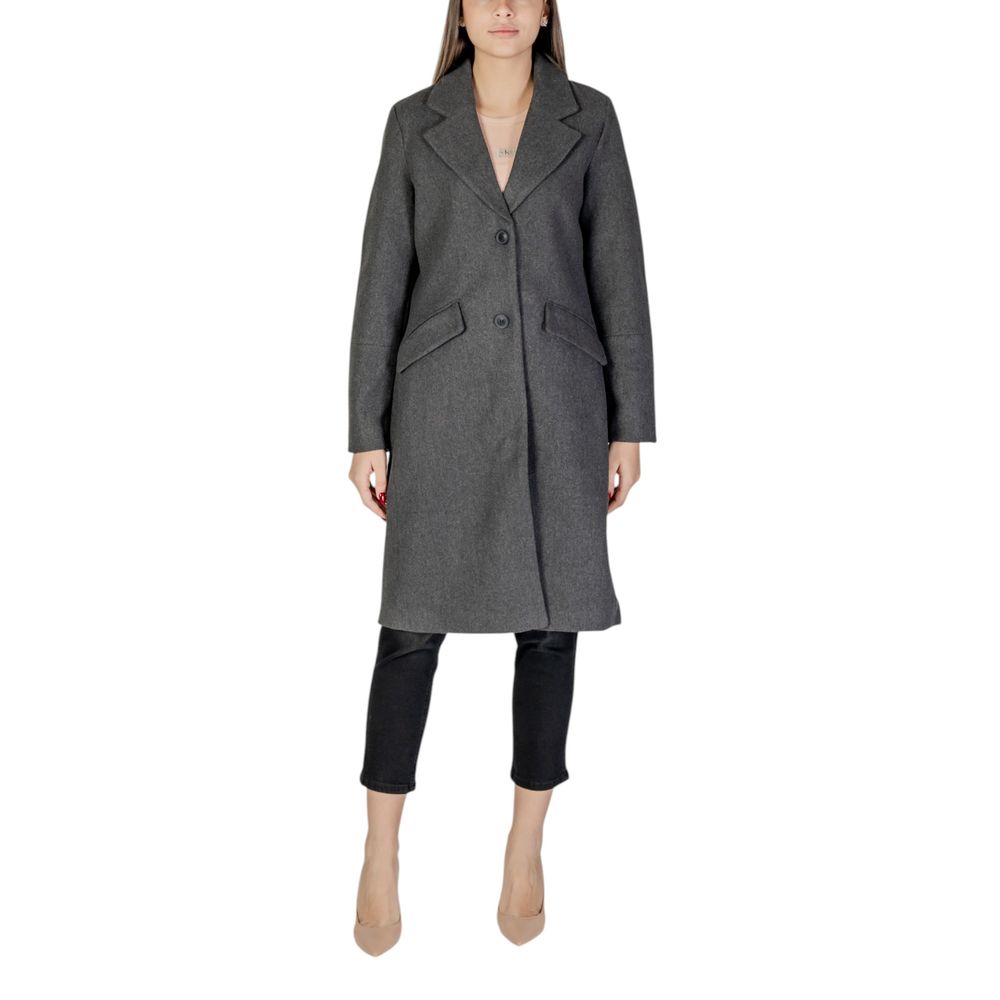 Vero Moda Gray Polyester Jackets & Coat - IT42|M