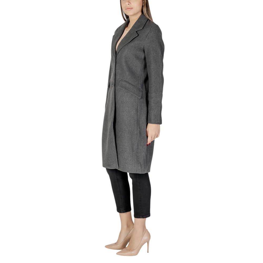 Vero Moda Gray Polyester Jackets & Coat - IT42|M