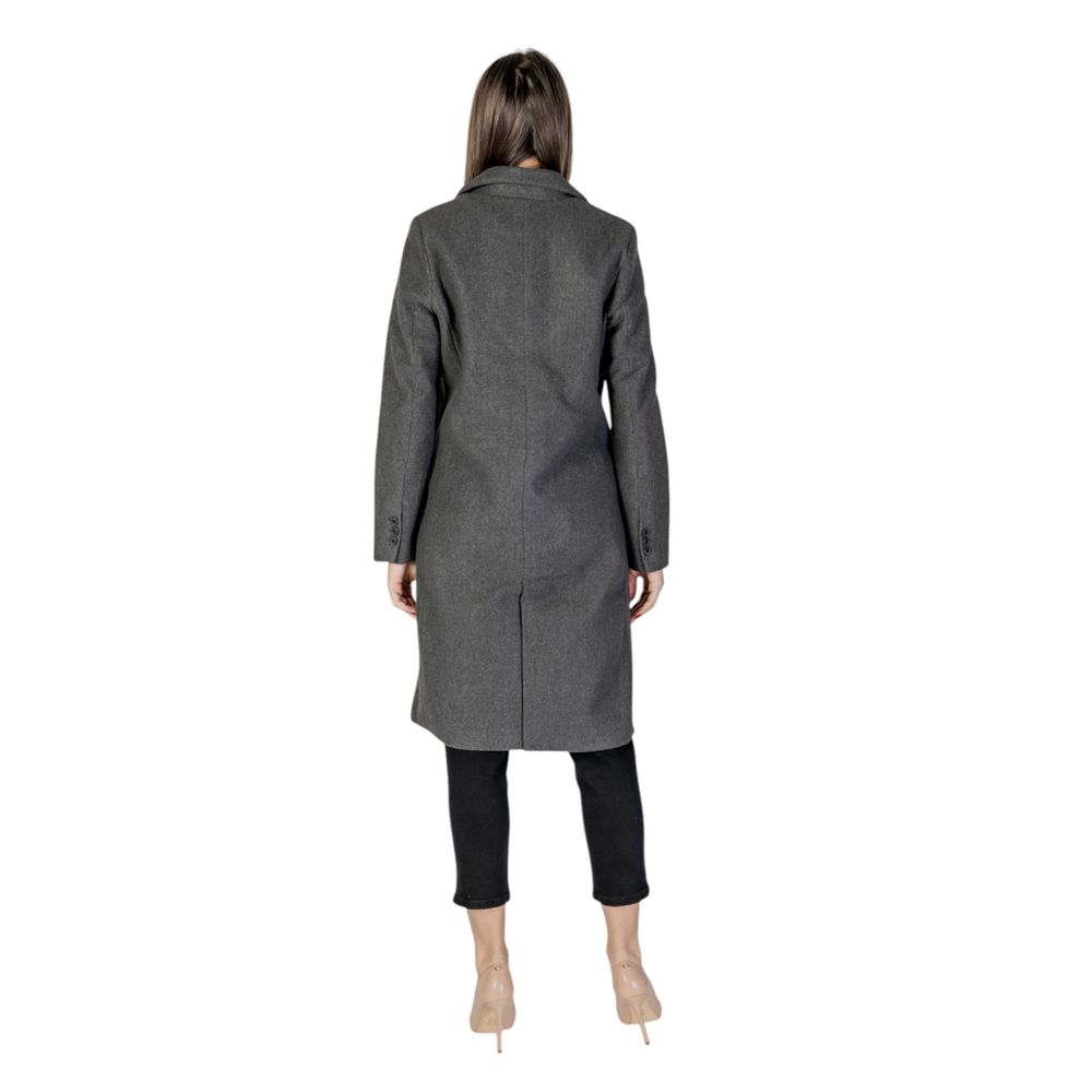 Vero Moda Gray Polyester Jackets & Coat - IT42|M