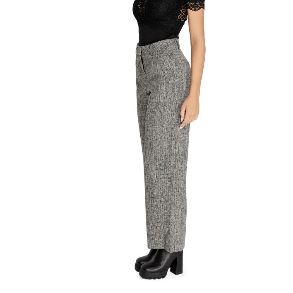 Vila Clothes Black Polyester Polyester Jeans & Pant - IT36|XXS