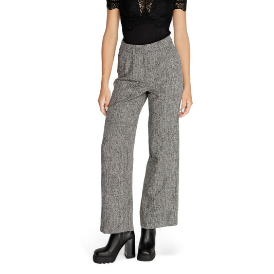 Vila Clothes Black Polyester Polyester Jeans & Pant - IT36|XXS