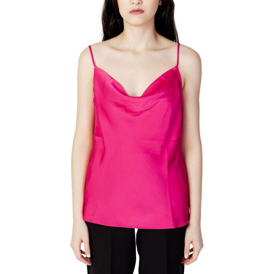 Vila Clothes Pink Polyester Tops & T-Shirt - IT38|XS