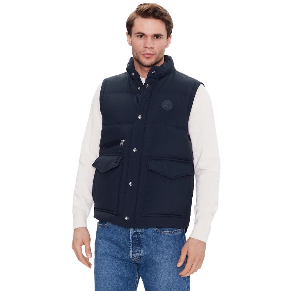 Woolrich Blue Polyester Vest - M