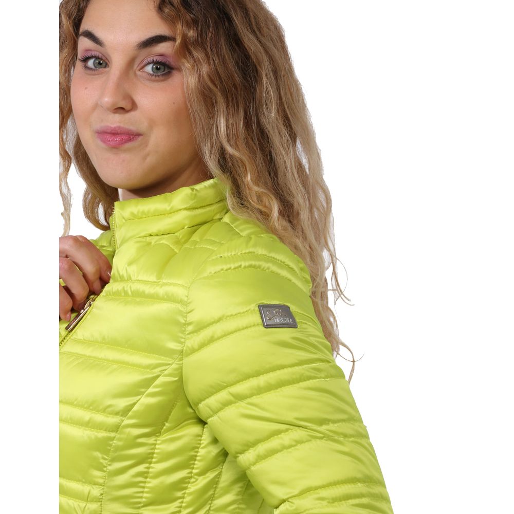 Yes Zee Green Polyester Women’s Jacket