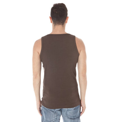 Zuelements Brown Cotton T-Shirt